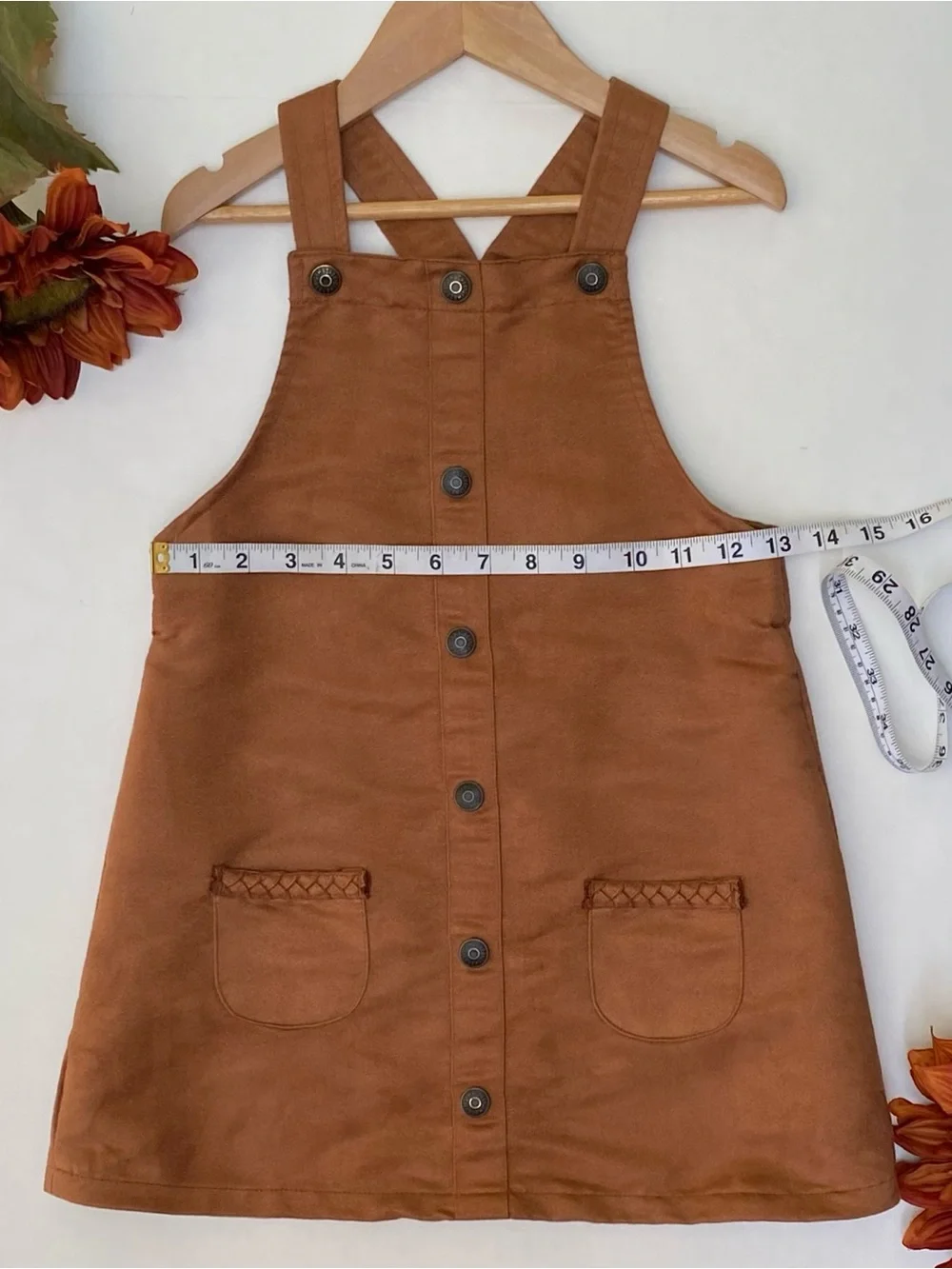 Gymboree Girls ‘County Fair’ Faux Suede Brown Western Jumper Size 5T